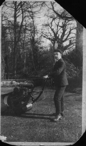 File:Len salmon with mower 1.jpg